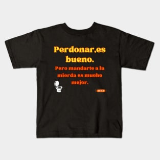 "La Mejor Terapia: ¡Empoderamiento y de paso mandalo a al mierda! Kids T-Shirt